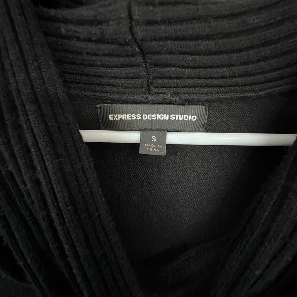 Express Elegant Black Cowl Neck Sweater - Picture 5 of 5